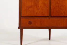 Mid-Century Danish Teak Corner Cabinet with Drawer, 1960s