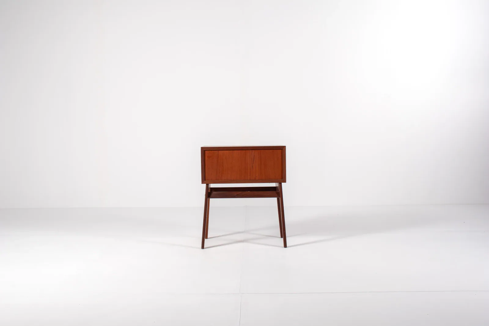 Mid-Century Danish Teak Bedside Table with Drawer