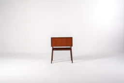Mid-Century Danish Teak Bedside Table with Drawer