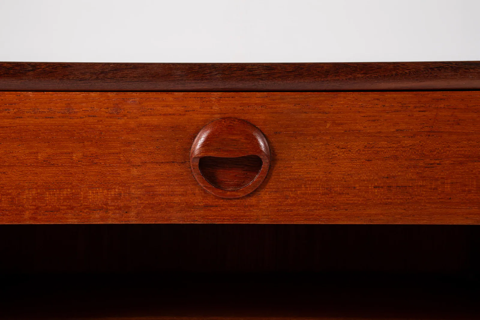 Mid-Century Danish Teak Bedside Table with Drawer