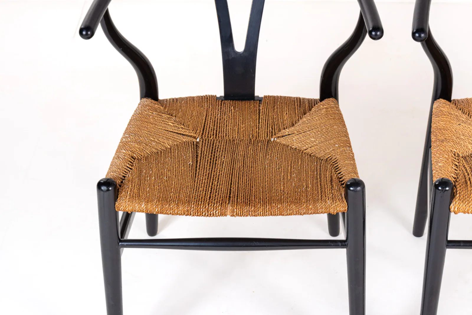 Pair of Hans J. Wegner CH24 Wishbone Dining Chairs