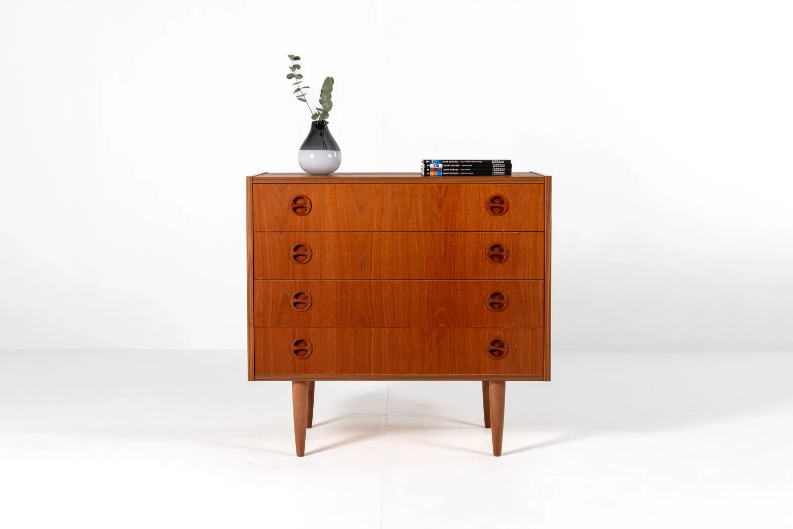 Mid-Century Danish Teak Chest of Drawers, 1970s Scandinavian Dresser