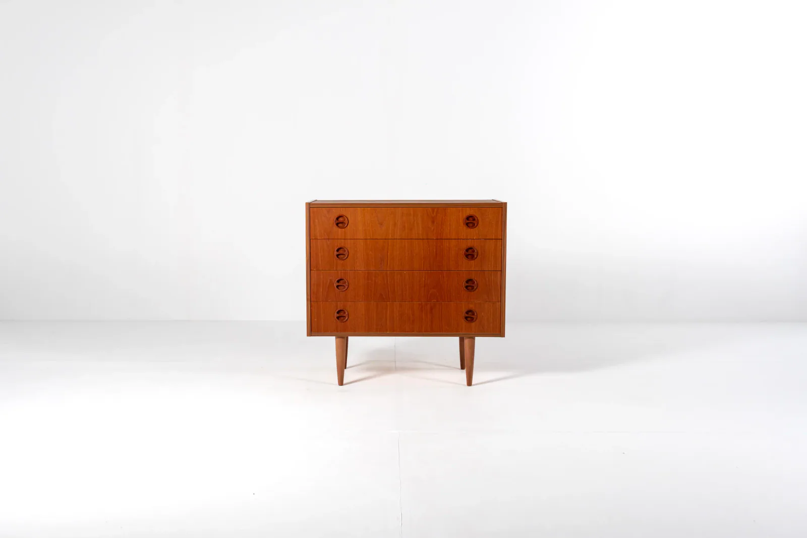 Mid-Century Danish Teak Chest of Drawers, 1970s Scandinavian Dresser