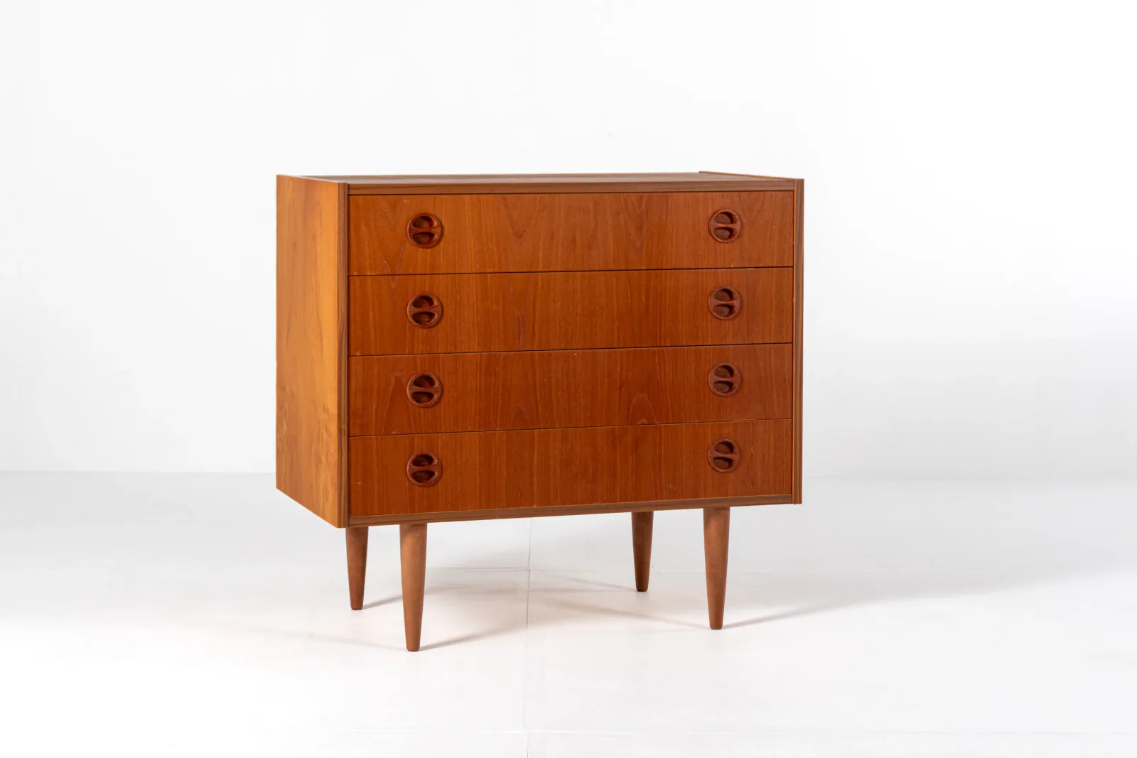 Mid-Century Danish Teak Chest of Drawers, 1970s Scandinavian Dresser