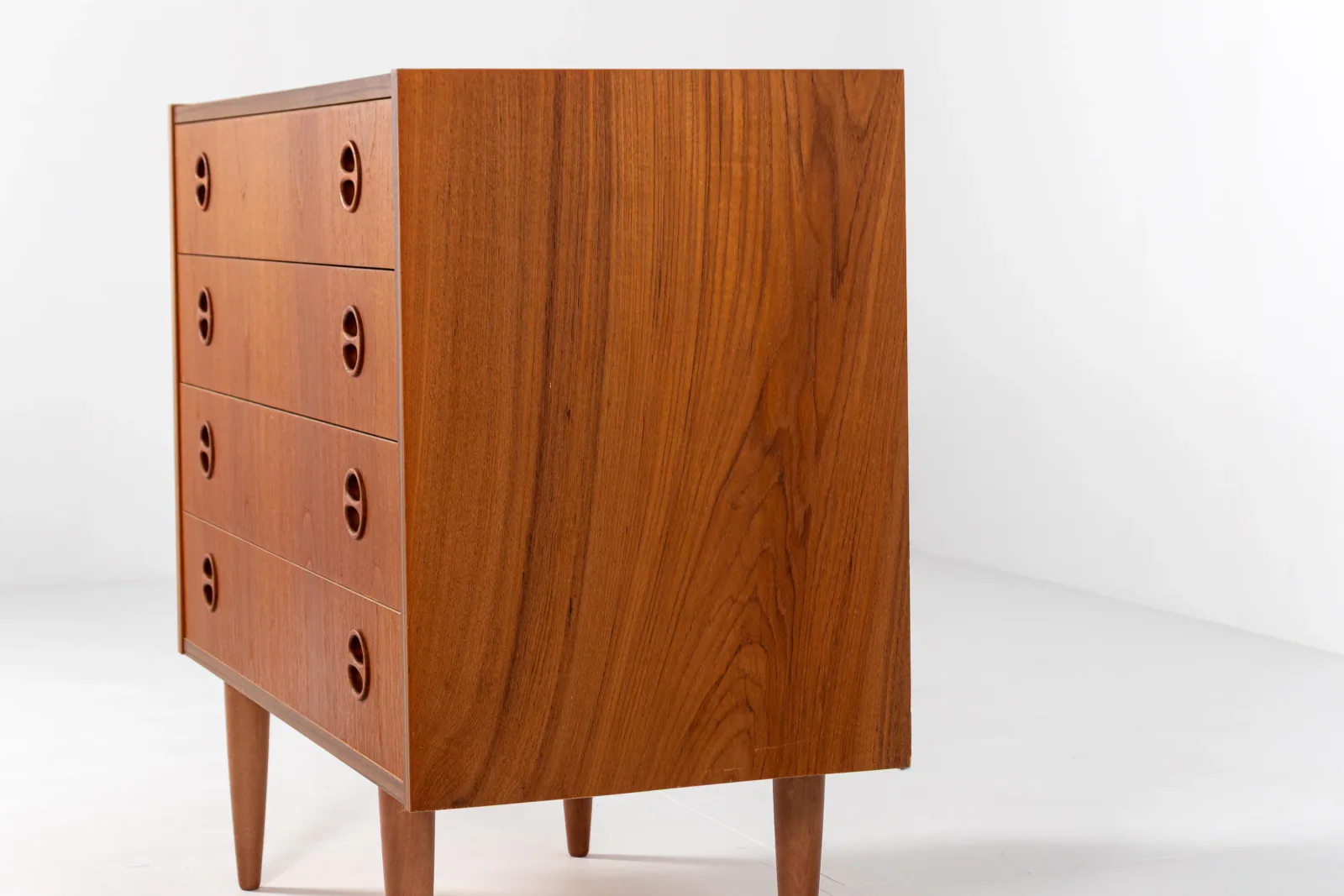 Mid-Century Danish Teak Chest of Drawers, 1970s Scandinavian Dresser