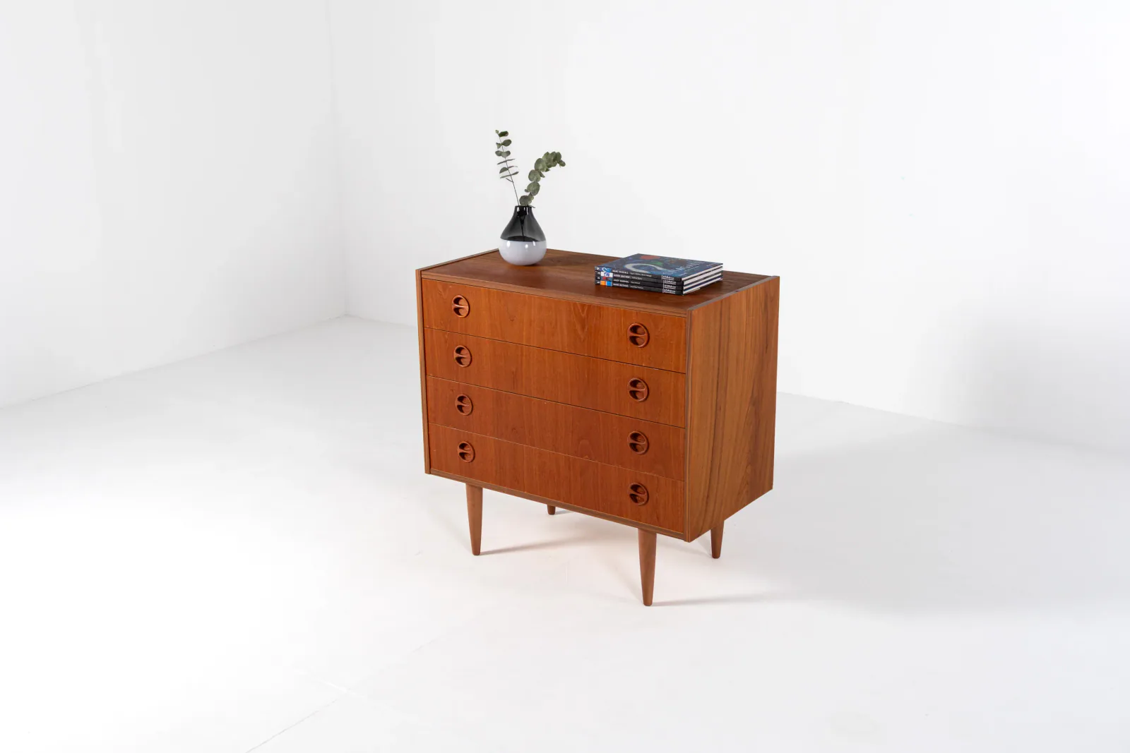 Mid-Century Danish Teak Chest of Drawers, 1970s Scandinavian Dresser
