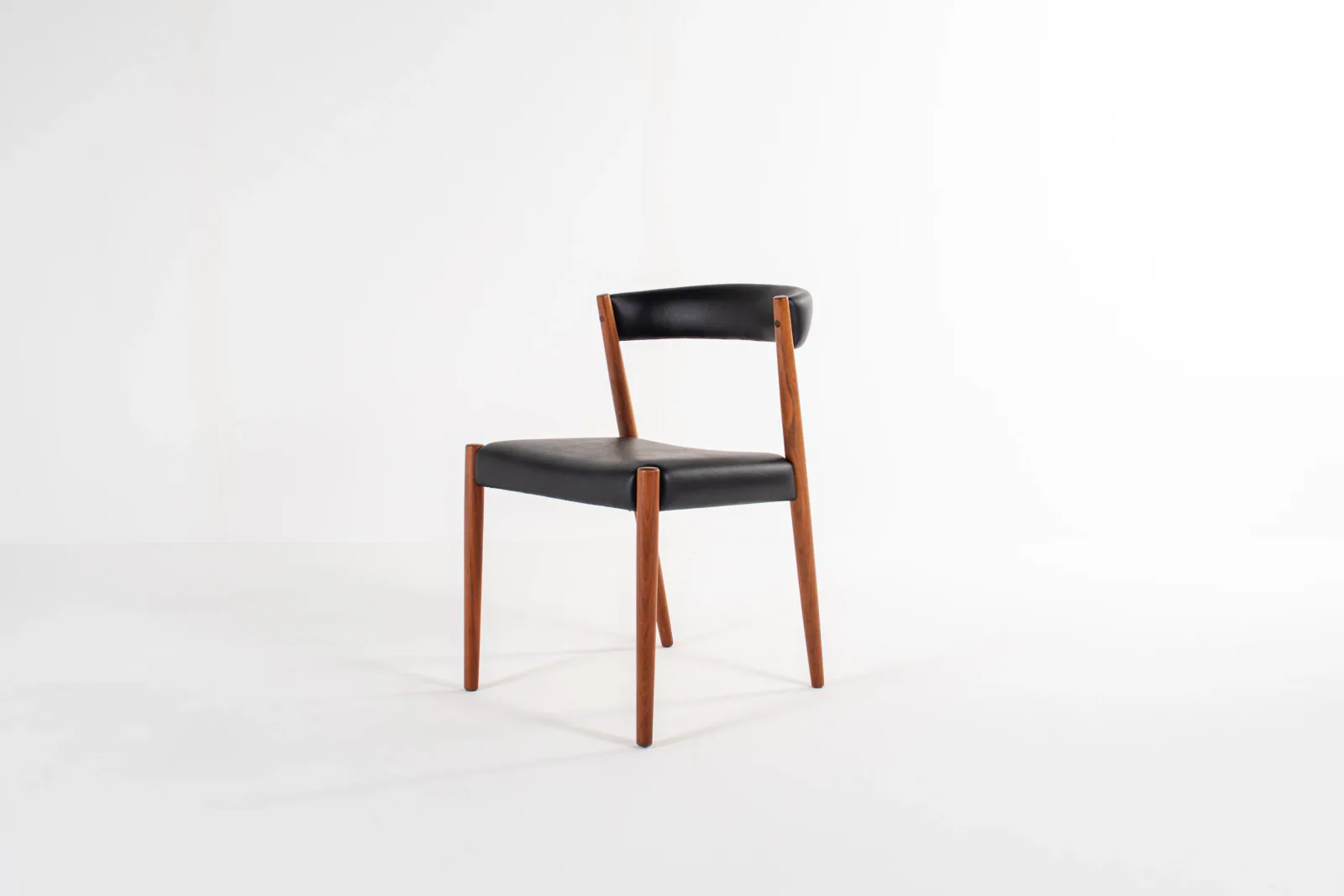 Set of 4 Danish Modern Teak Dining Chairs, 1960s — Newly Upholstered