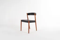 Set of 4 Danish Modern Teak Dining Chairs, 1960s — Newly Upholstered