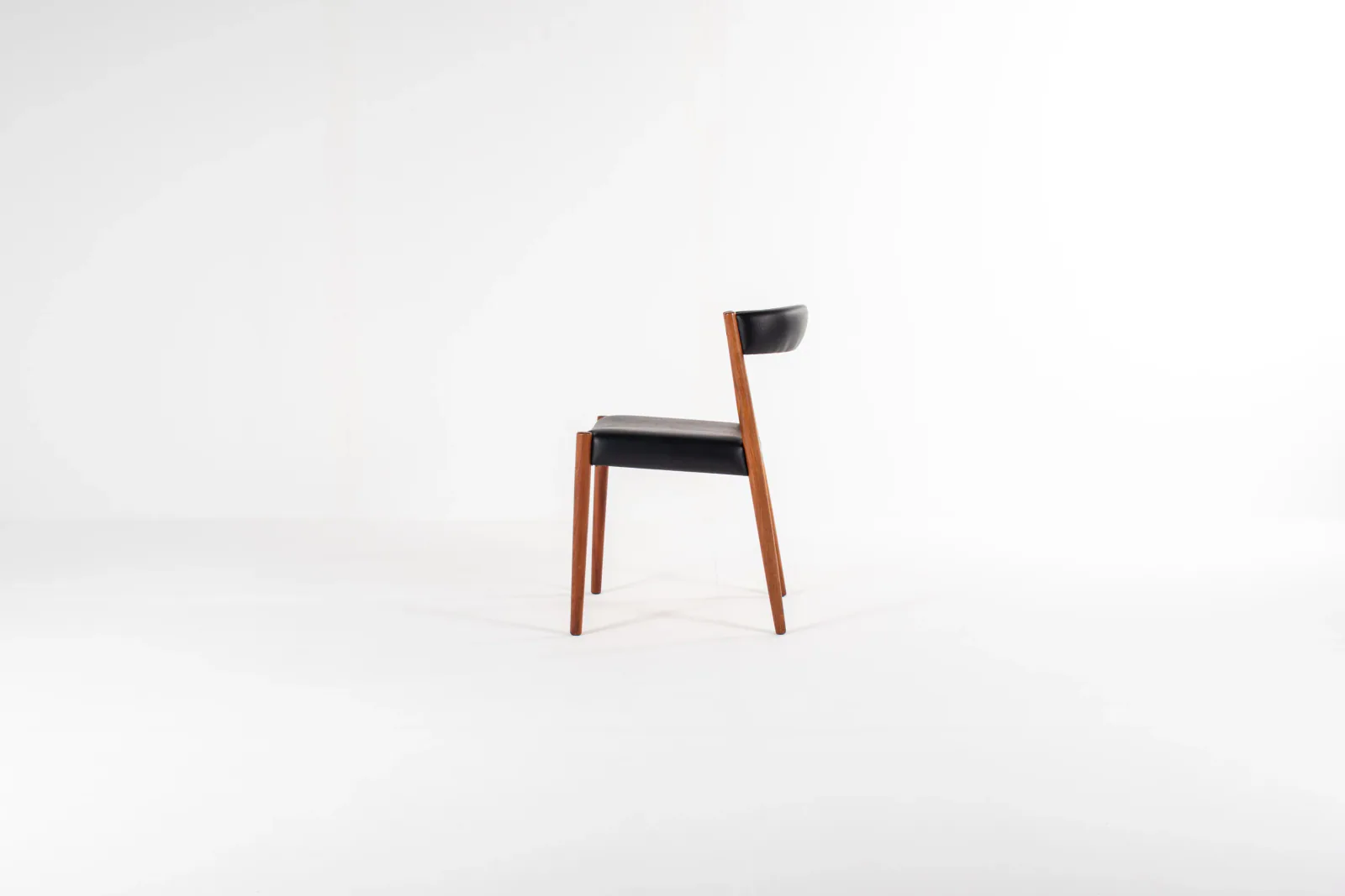 Set of 4 Danish Modern Teak Dining Chairs, 1960s — Newly Upholstered