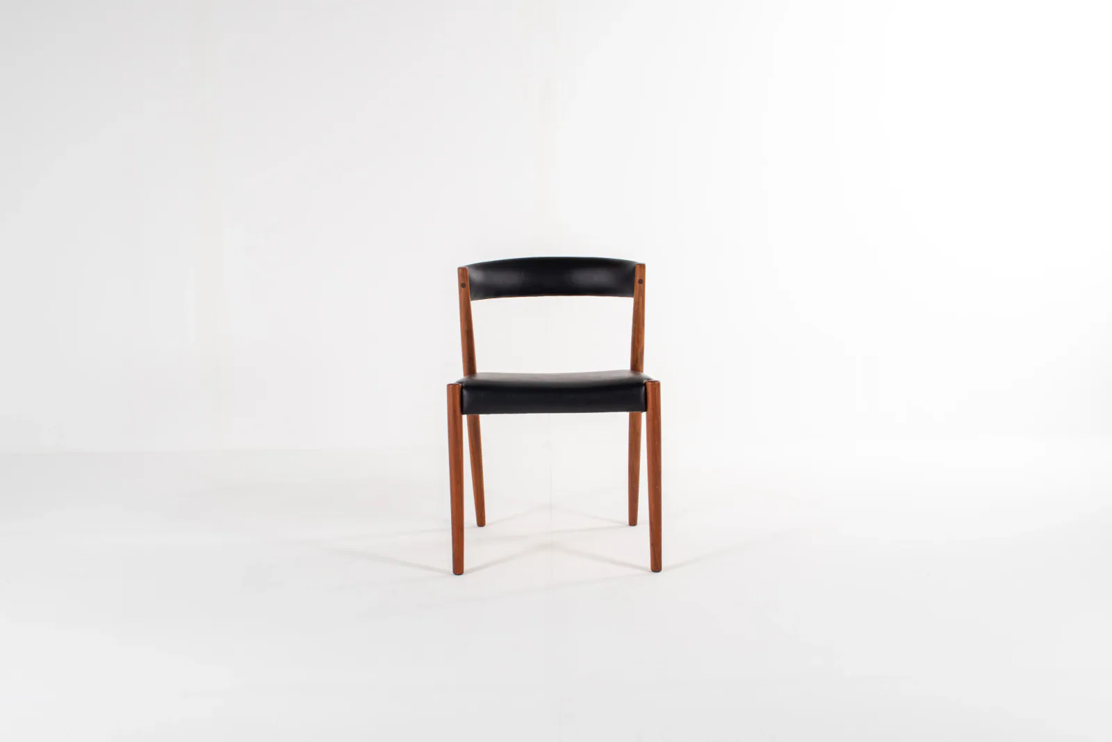 Set of 4 Danish Modern Teak Dining Chairs, 1960s — Newly Upholstered
