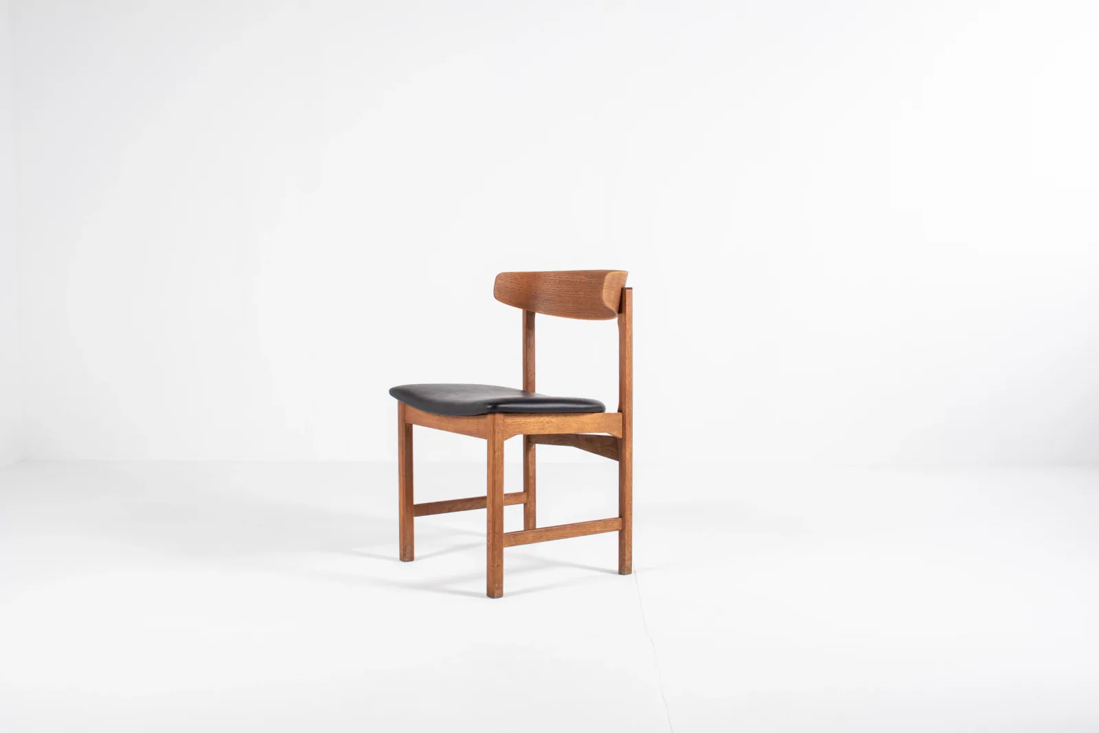 Set of 4 Danish Oak Dining Chairs, Mid-Century Modern, 1960s