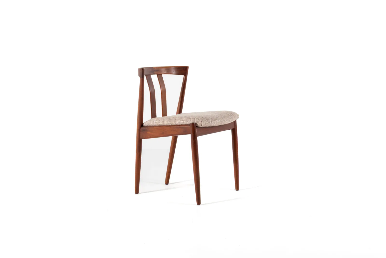 Set of 6 Kai Kristiansen Dining Chairs in Teak – Newly Upholstered