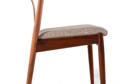 Set of 6 Kai Kristiansen Dining Chairs in Teak – Newly Upholstered