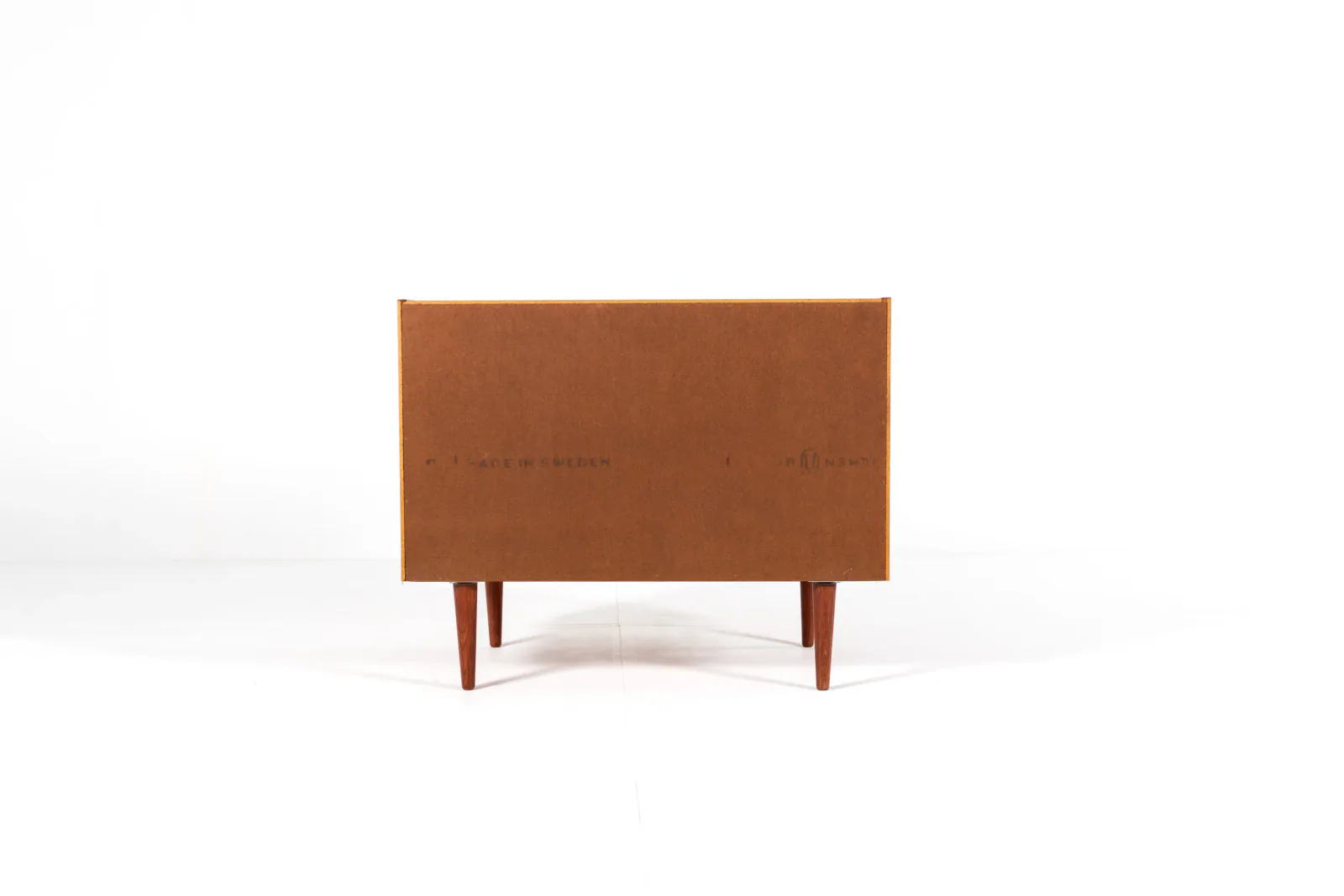 1960s Swedish Teak Cabinet with Sliding Doors