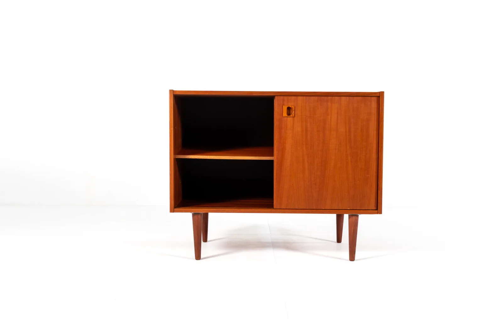 1960s Swedish Teak Cabinet with Sliding Doors