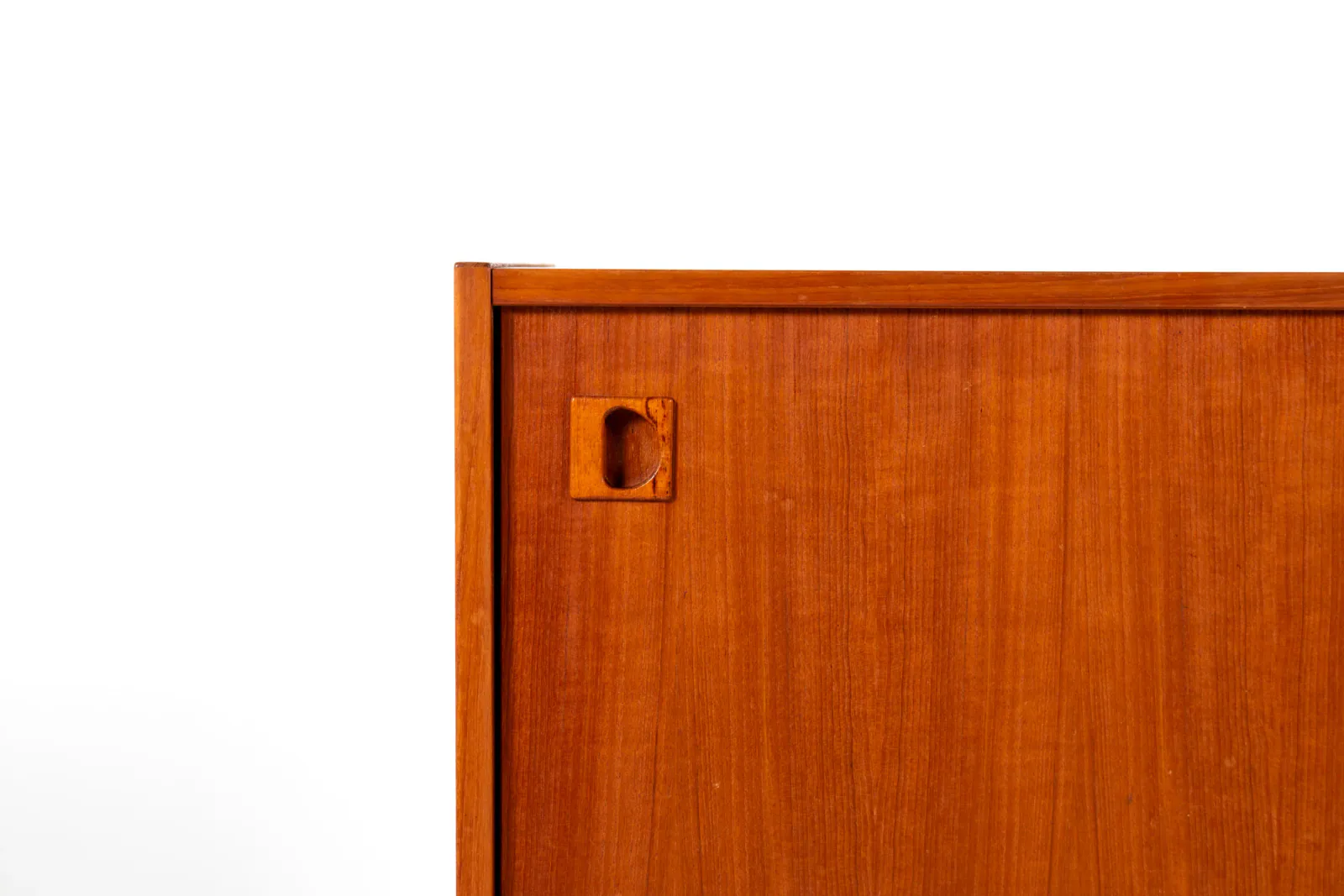 1960s Swedish Teak Cabinet with Sliding Doors
