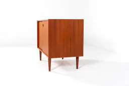 1960s Swedish Teak Cabinet with Sliding Doors
