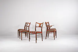 Set of 5 Kurt Østervig Dining Chairs by Randers Furniture