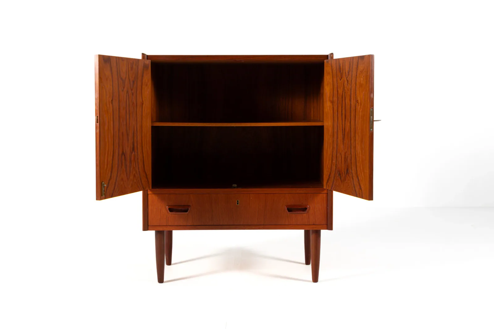 Danish Mid-Century Teak Cabinet with Drawer, 1960s