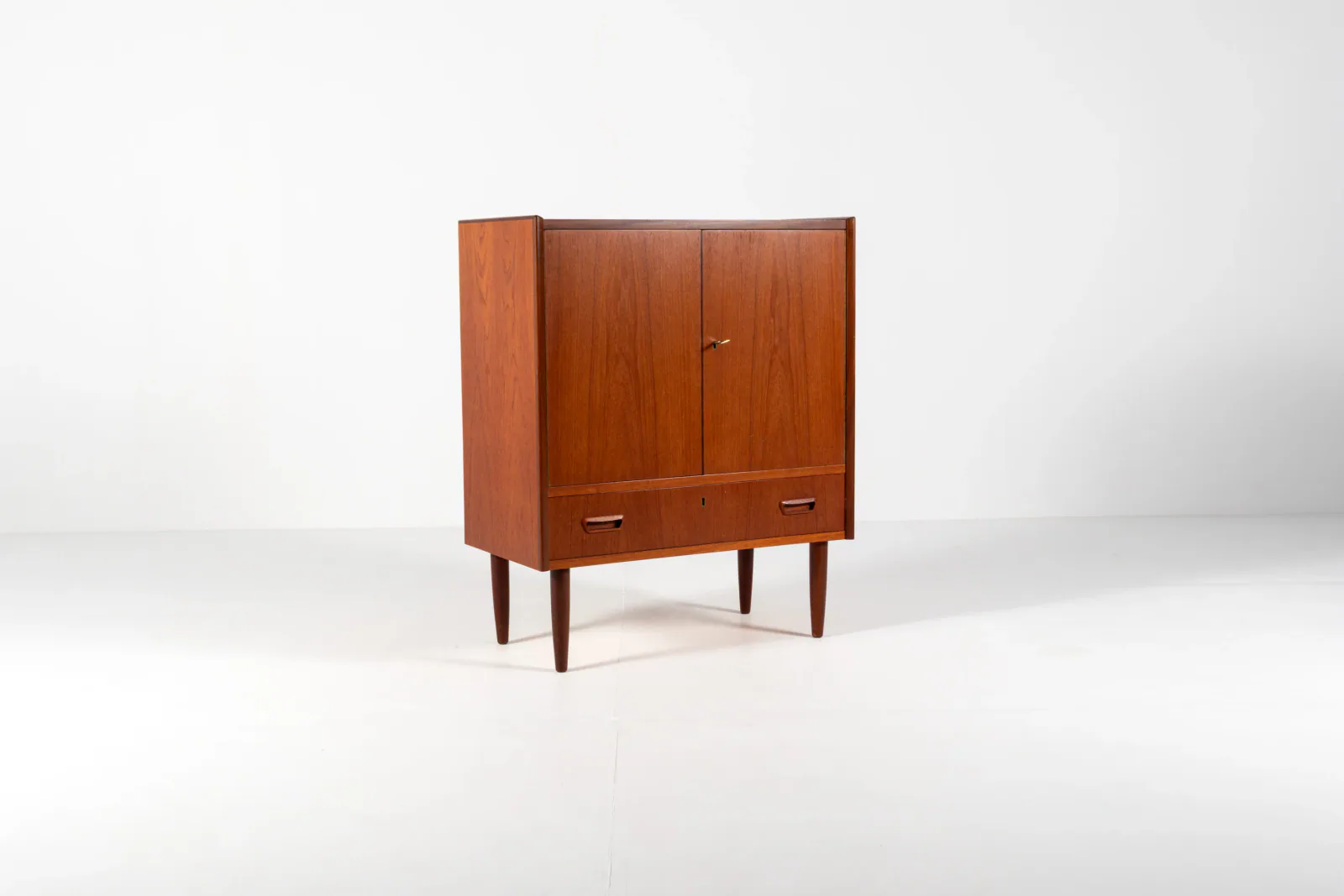 Danish Mid-Century Teak Cabinet with Drawer, 1960s