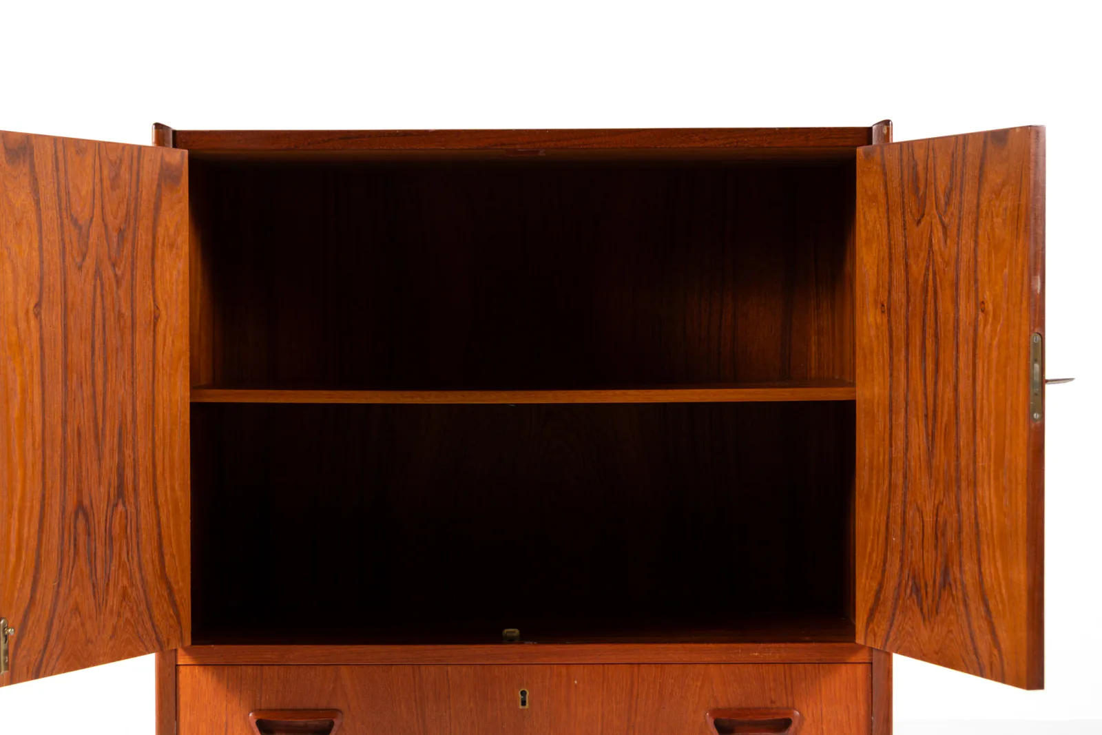 Danish Mid-Century Teak Cabinet with Drawer, 1960s
