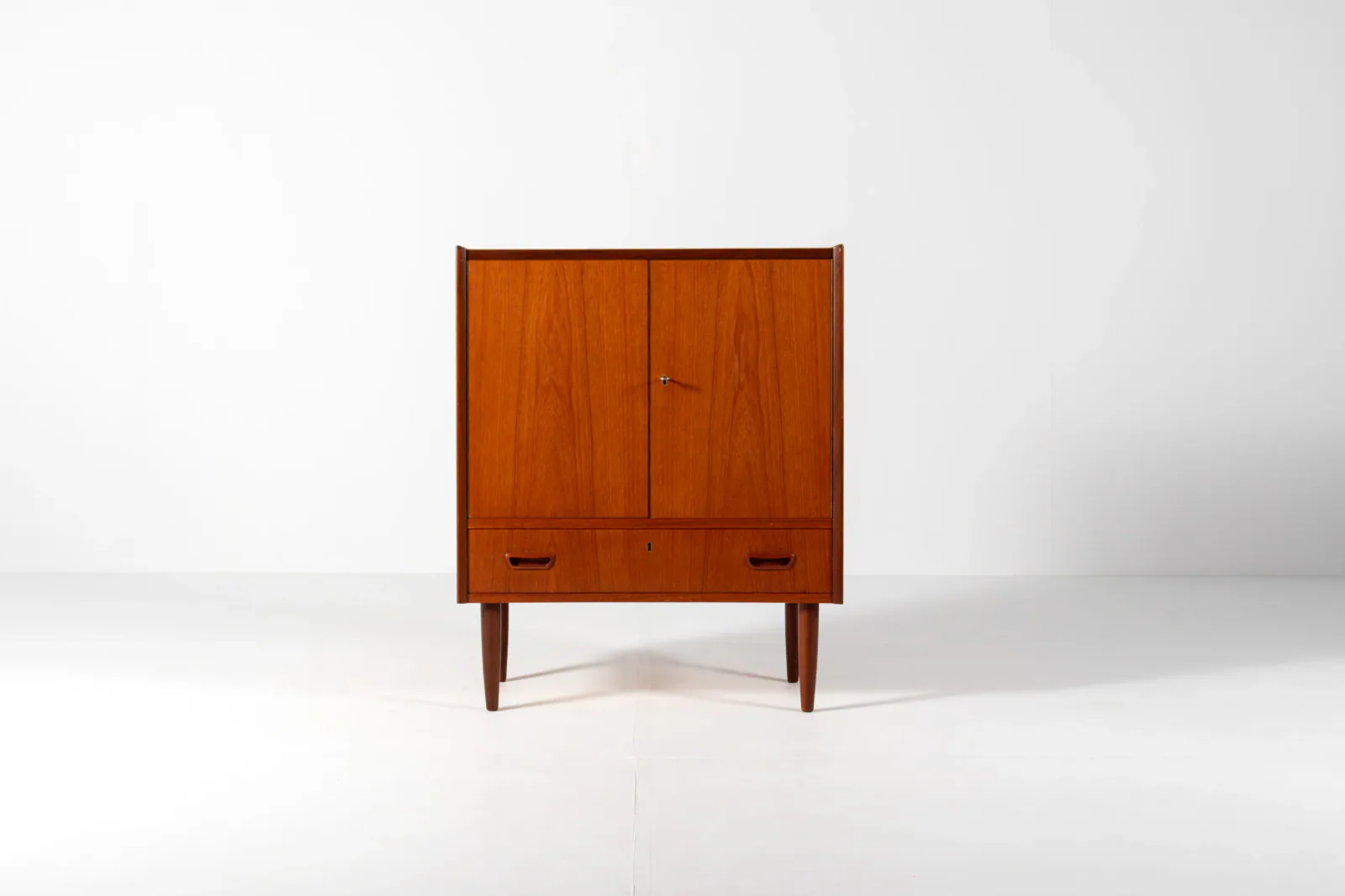 Danish Mid-Century Teak Cabinet with Drawer, 1960s