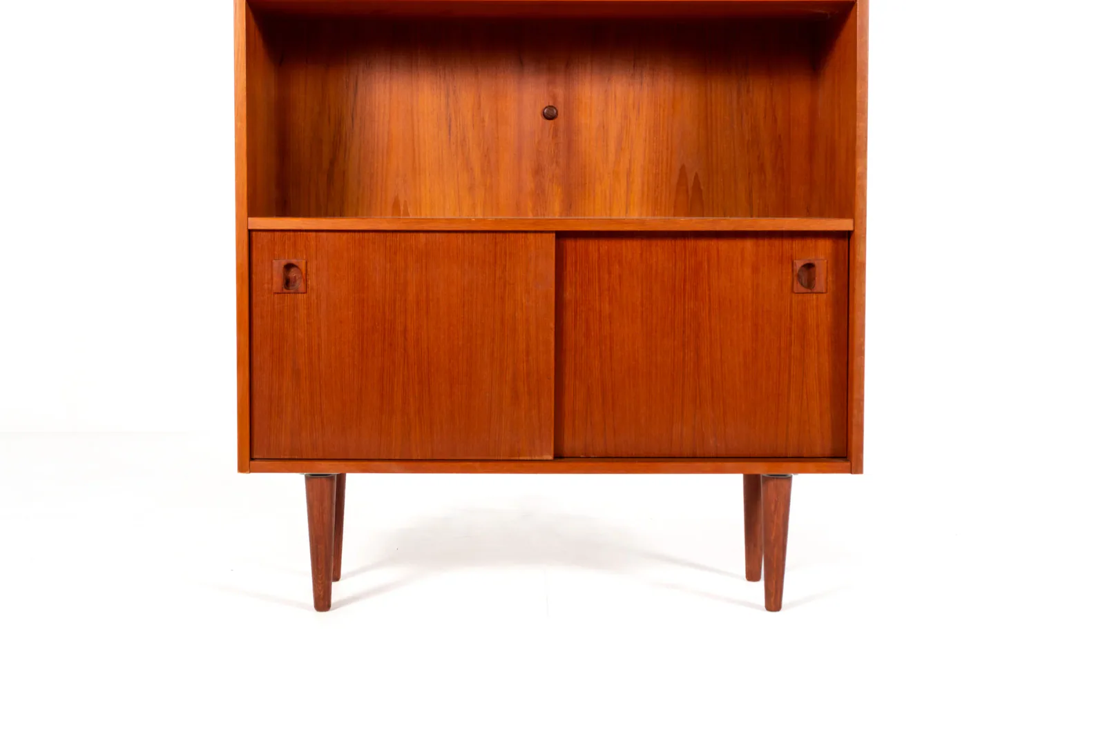 Mid-Century Danish Teak Cabinet with Sliding Doors, 1960s
