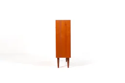 Mid-Century Danish Teak Cabinet with Sliding Doors, 1960s