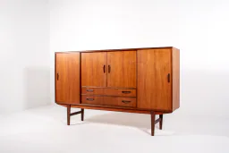 Danish Mid-Century Teak Sideboard with Rosewood Details by P. Westergaard Møbelfabrik, 1960s