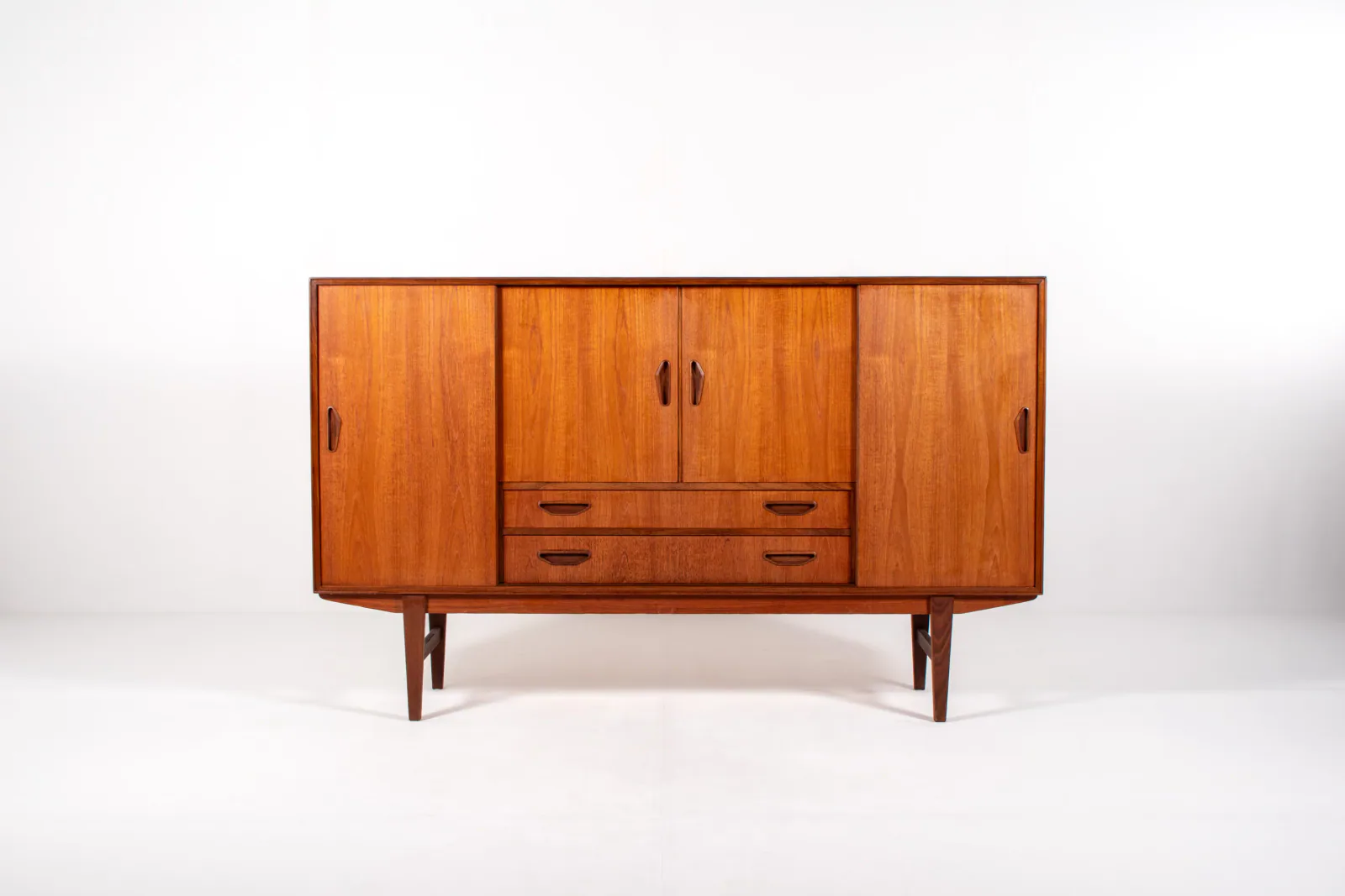 Danish Mid-Century Teak Sideboard with Rosewood Details by P. Westergaard Møbelfabrik, 1960s