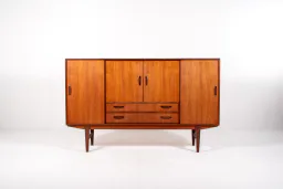 Danish Mid-Century Teak Sideboard with Rosewood Details by P. Westergaard Møbelfabrik, 1960s