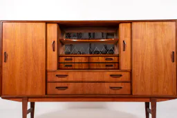 Danish Mid-Century Teak Sideboard with Rosewood Details by P. Westergaard Møbelfabrik, 1960s