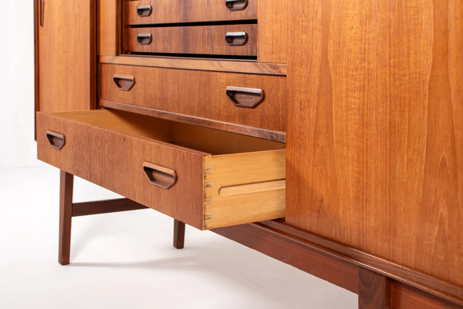 Danish Mid-Century Teak Sideboard with Rosewood Details by P. Westergaard Møbelfabrik, 1960s