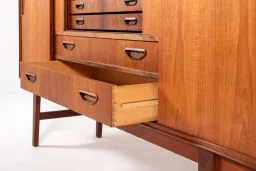 Danish Mid-Century Teak Sideboard with Rosewood Details by P. Westergaard Møbelfabrik, 1960s