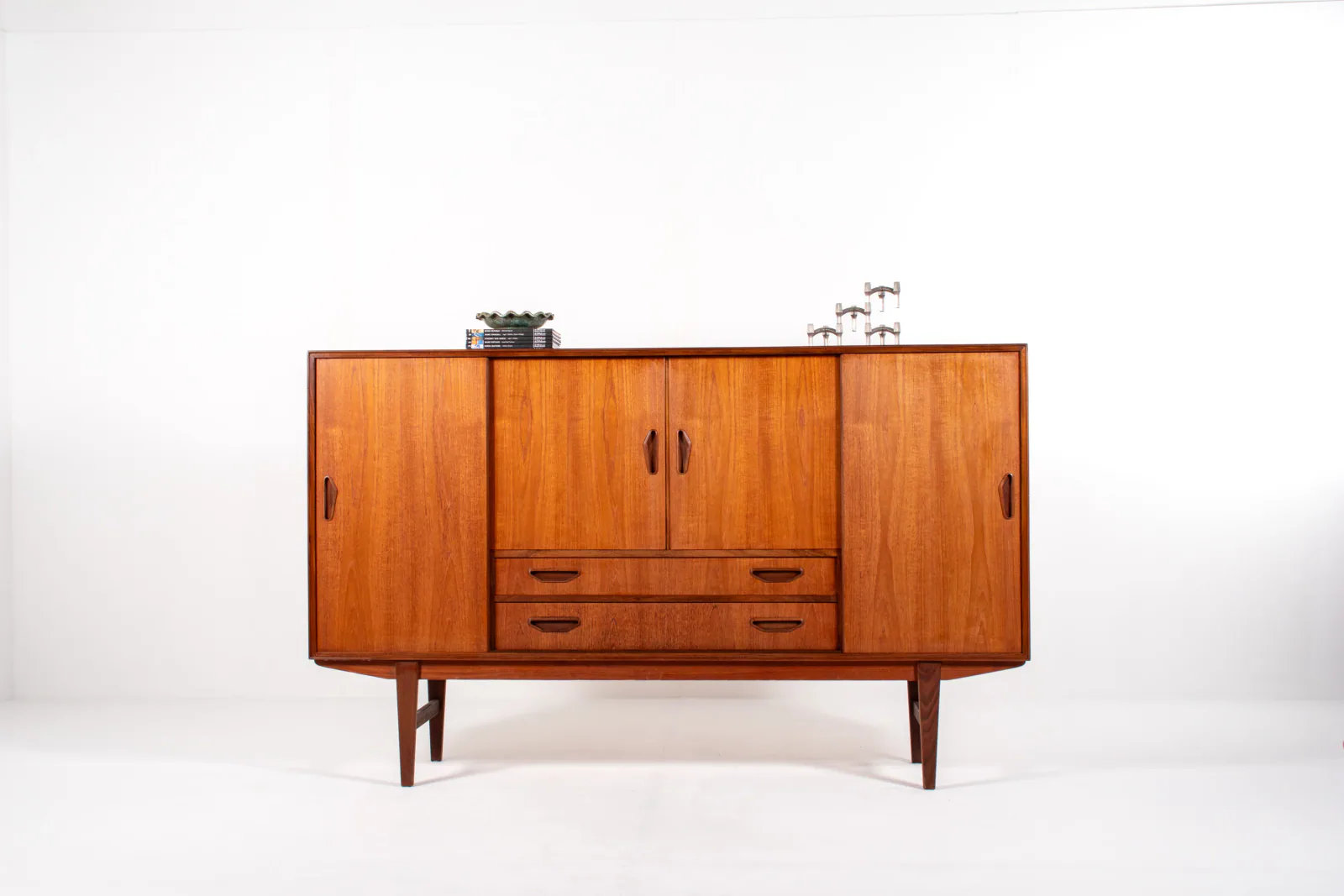 Danish Mid-Century Teak Sideboard with Rosewood Details by P. Westergaard Møbelfabrik, 1960s