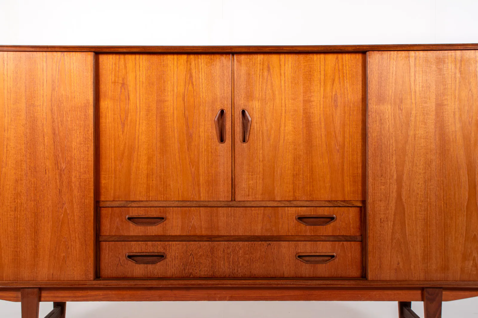 Danish Mid-Century Teak Sideboard with Rosewood Details by P. Westergaard Møbelfabrik, 1960s