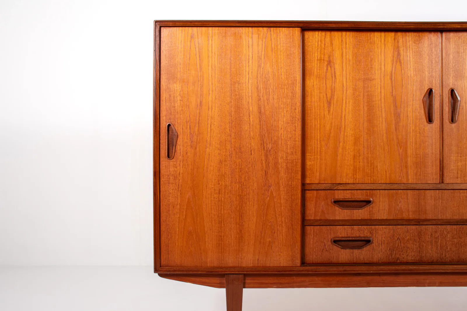 Danish Mid-Century Teak Sideboard with Rosewood Details by P. Westergaard Møbelfabrik, 1960s