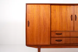 Danish Mid-Century Teak Sideboard with Rosewood Details by P. Westergaard Møbelfabrik, 1960s