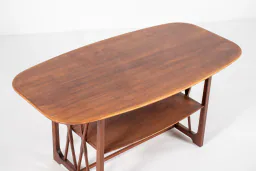 Mid-Century Wooden Coffee Table by A.A. Patijn for Zijlstra Joure, 1950s