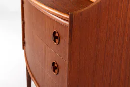 Mid-Century Teak Secretary Desk with Drawers — Gunnar Falsig for Falsig Mobler