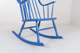 Vintage 1960s “Grandessa” Rocking Chair by Lena Larsson for Nesto