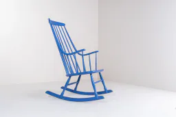 Vintage 1960s “Grandessa” Rocking Chair by Lena Larsson for Nesto