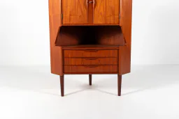 Danish Mid-Century Teak Corner Cabinet, 1960s
