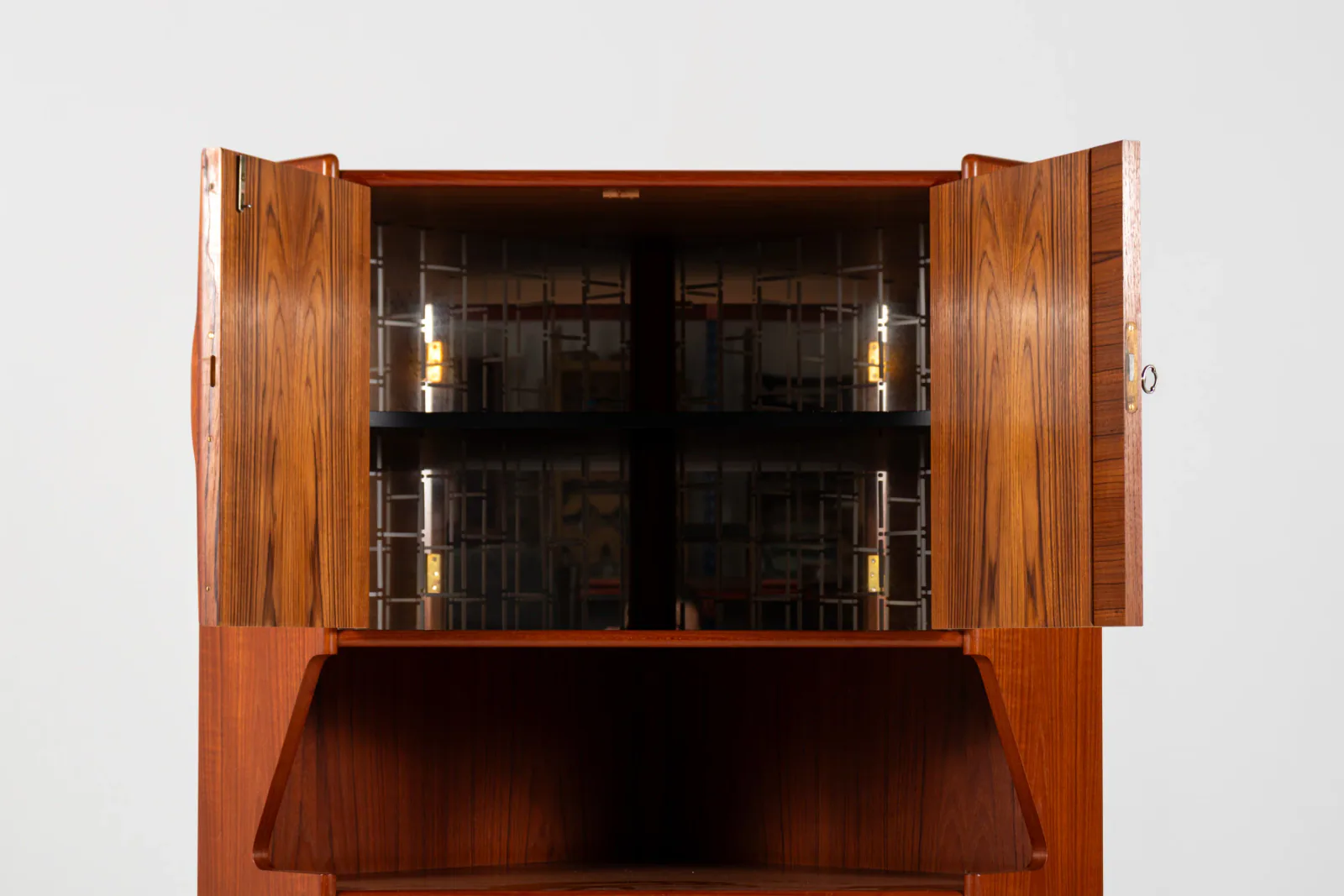 Danish Mid-Century Teak Corner Cabinet, 1960s
