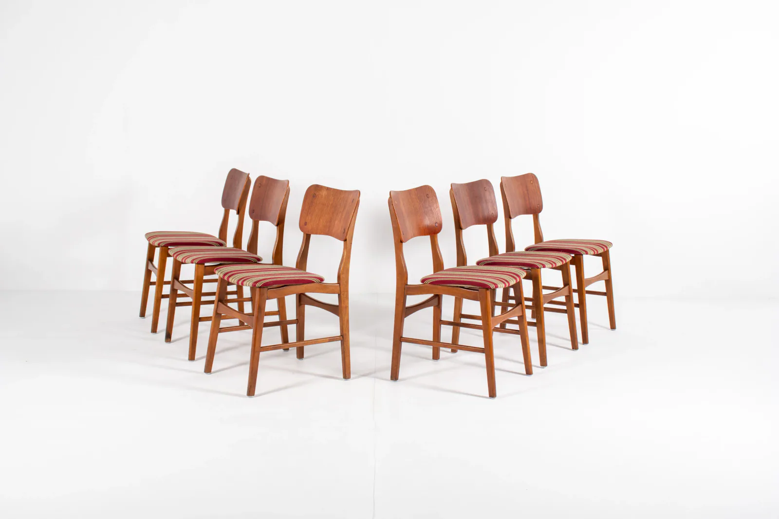 Set of 6 Danish Mid-Century Dining Chairs by Ib Kofod-Larsen, 1960s