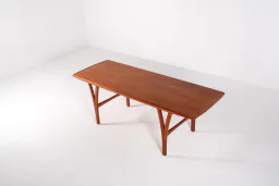 Large Danish Mid-Century Modern Teak Coffee Table, 1960s