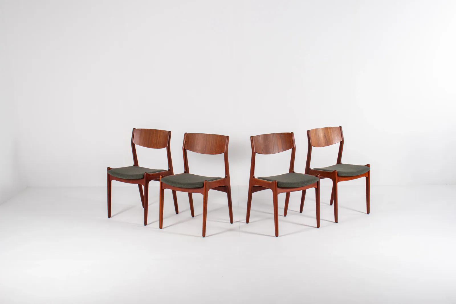 Set of 4 Danish Teak Dining Chairs by Sorø Stolefabrik