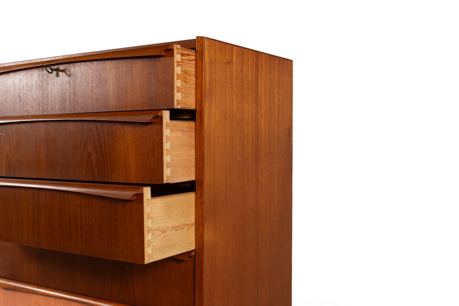 Danish Mid-Century Teak Tallboy Chest of Drawers, 1960s