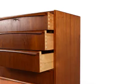 Danish Mid-Century Teak Tallboy Chest of Drawers, 1960s