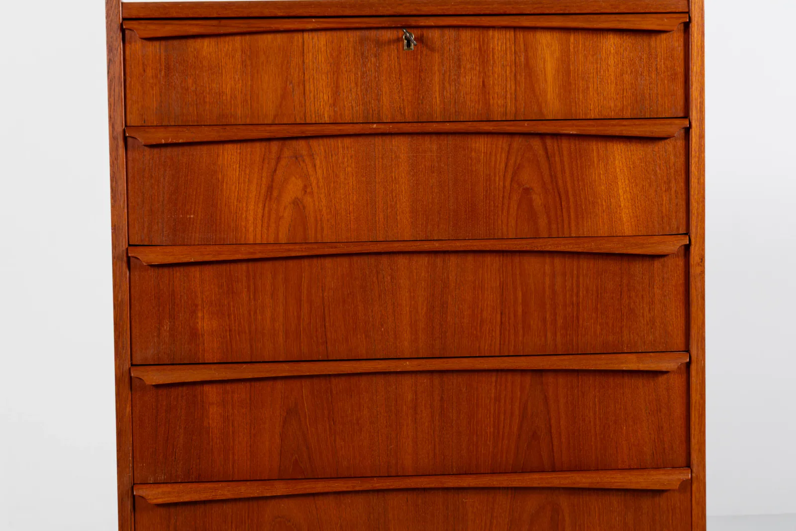 Danish Mid-Century Teak Tallboy Chest of Drawers, 1960s